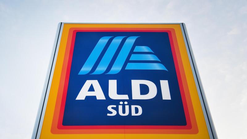 Ein Schild mit dem Logo des Discounters Aldi Süd. Foto: Sina Schuldt/dpa/Archivbild Ein Schild mit dem Logo des Discounters Aldi Süd. Foto: Sina Schuldt/dpa/Archivbild