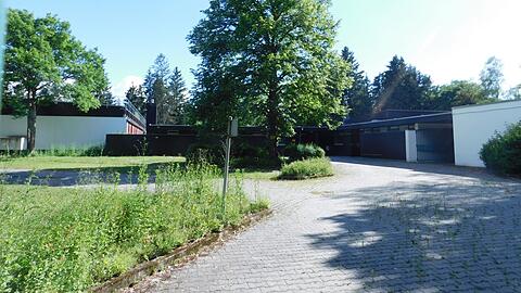 Die heutige Sporthalle auf dem Areal.