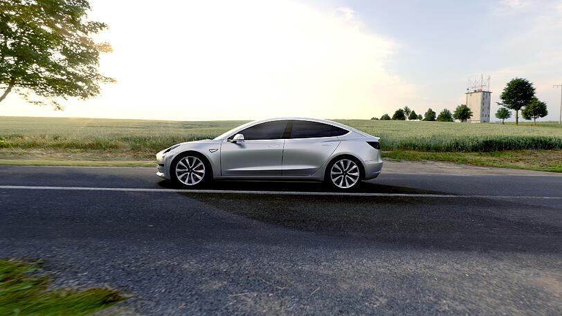 Der neue Tesla Model 3 ist ein kompakterer Mix aus Model S und Model X. Er bietet Platz für fünf Passagiere und deren Gepäck - und zwar reichlich, so Tesla-Chef Elon Musk.