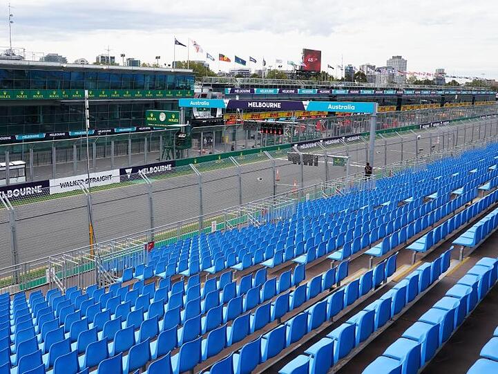In der Formel 1 dürfte es erstmal nur Geisterrennen geben.