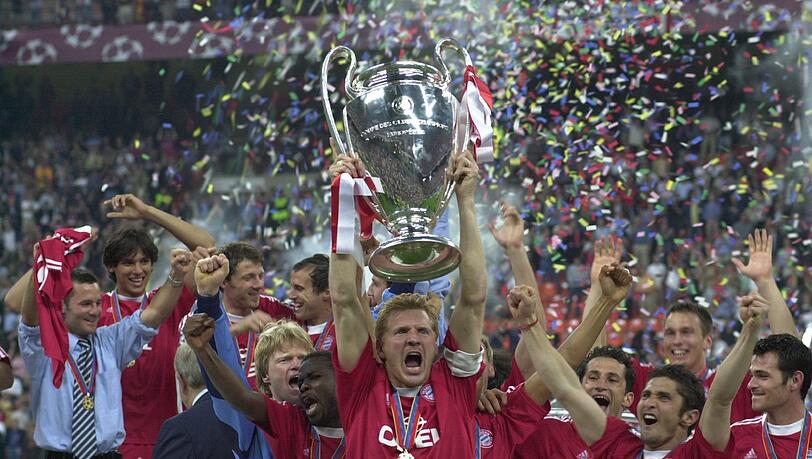 Sieg in der Champions League 2001: in den KO-Spielen zuvor gab es zwei 1:0 Hinspielsiege. Sieg in der Champions League 2001: in den KO-Spielen zuvor gab es zwei 1:0 Hinspielsiege.