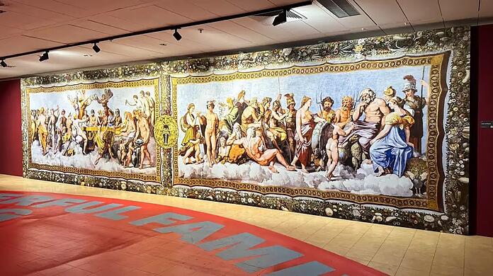 Blick in die Ausstellung "Meisterwerke".