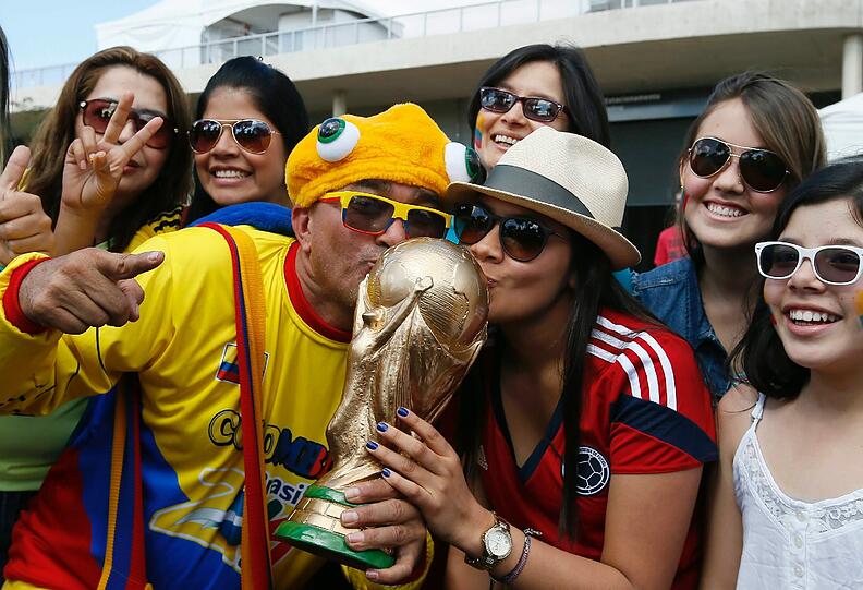 Die Fans der Fußball-WM 2014