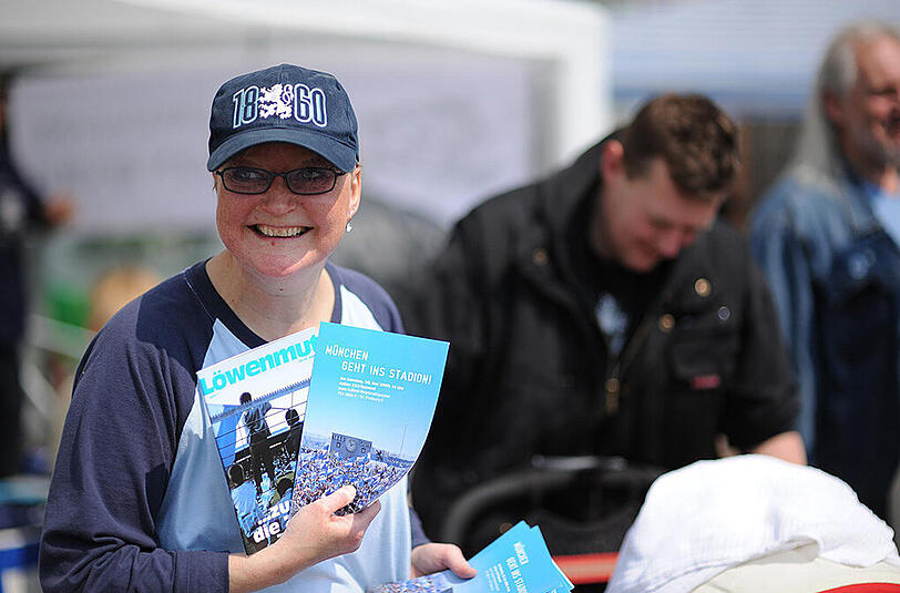 Ulla Hoppen, Leiterin der &bdquo;Löwenfans gegen Rechts&ldquo;.