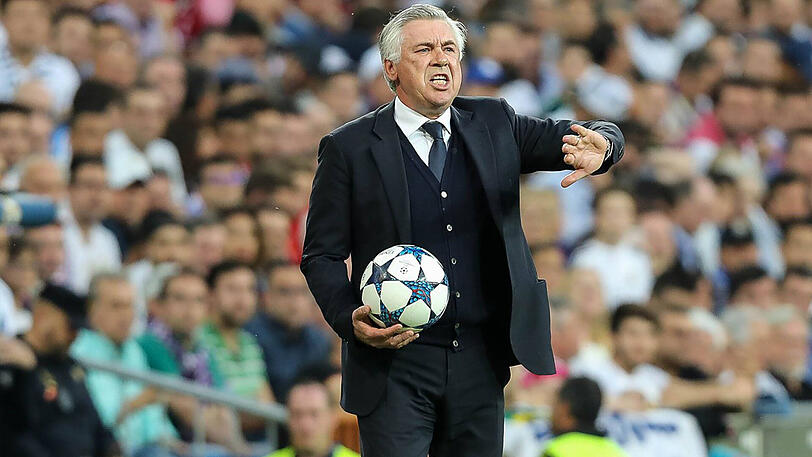 Hatte sich über die gesamte Spielzeit hinweg ganz gut im Griff: Bayern-Trainer Carlo Ancelotti.