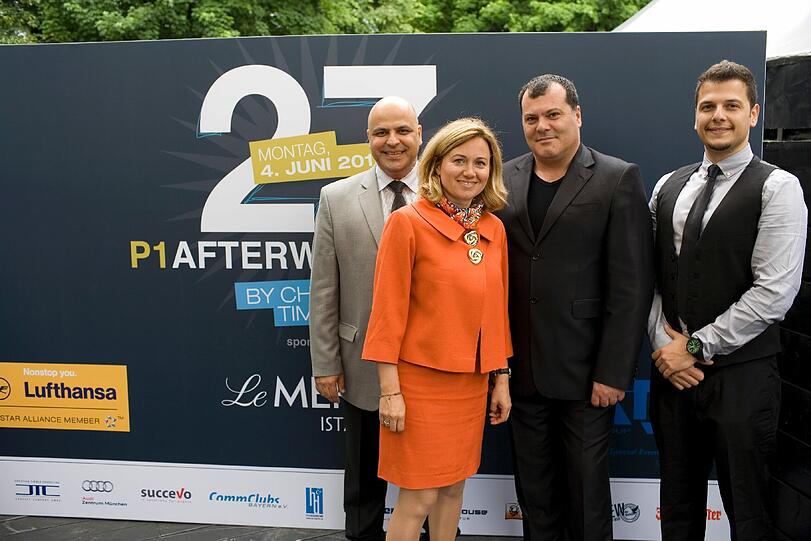 Von links n. rechts Haydar Kiray,Esra Levent, Dogan Aybay, Caner Suvari von ATY Group