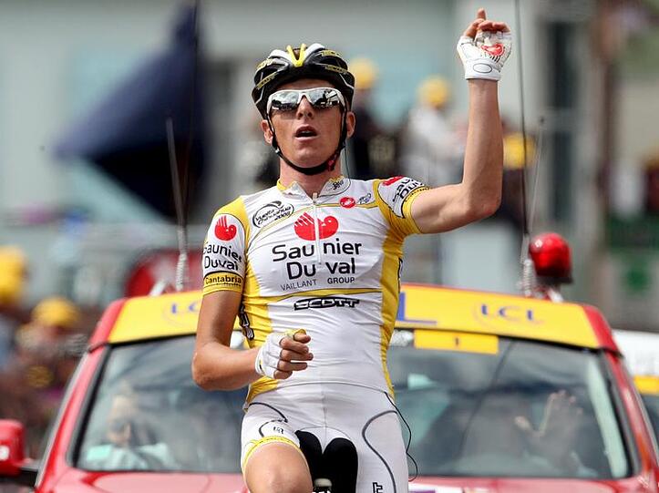 Riccardo Ricco vom Team Saunier Duval hatte in diesem Jahr bereits 2 Etappen gewonnen - jetzt ist die Tour für ihn vorbei.