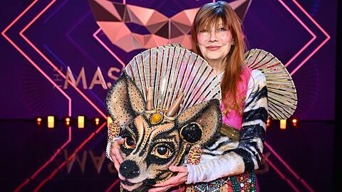 Katja Ebstein war bei "The Masked Singer" das Okapi.