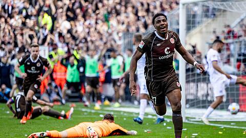 Oladapo Afolayan erzielte zwei Treffer für den FC St. Pauli.