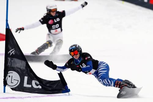 Snowboarderin Amelie Kober ist gar nicht glücklich über ihren Verband.