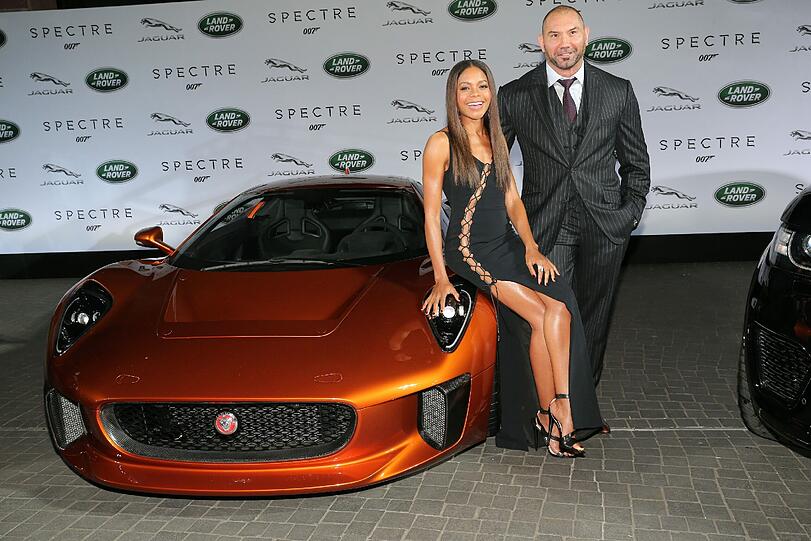 "Miss Moneypenny" Naomie Harris und "Mr. Hinx" Dave Batista