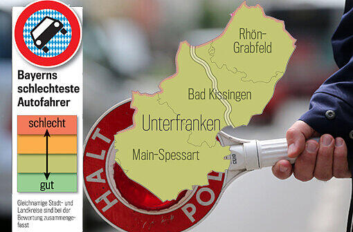 Rot, gelb oder grün? Eine Übersicht über das vermeintliche Können der bayerischen Autofahrer.