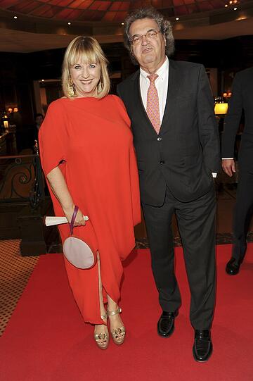 BUNTE-Chefredakteurin Patricia Riekel mit Helmut Markwort (Herausgeber Focus)