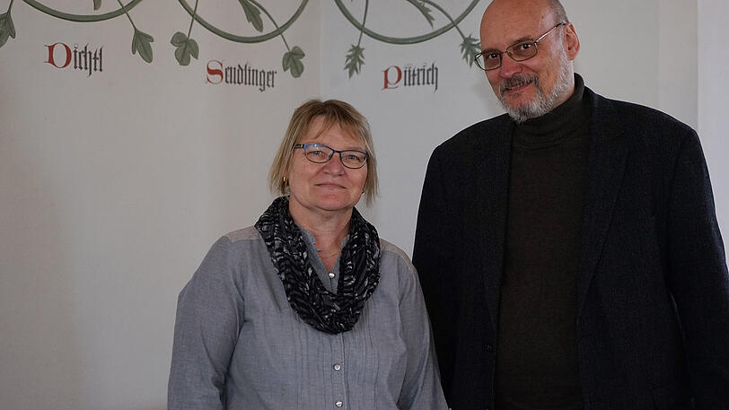 Gaby Abeska und Rolf Weiderer kennen sich seit der Ausbildung.