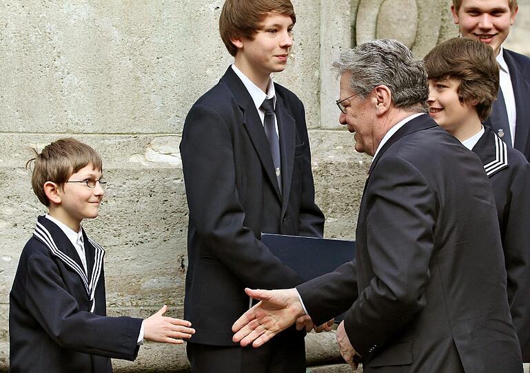Bundespräsident Joachim Gauck hat am Dienstag am Festakt zum 800-jährigen Bestehen des Thomanerchors in Leipzig teilgenommen - die Bilder.