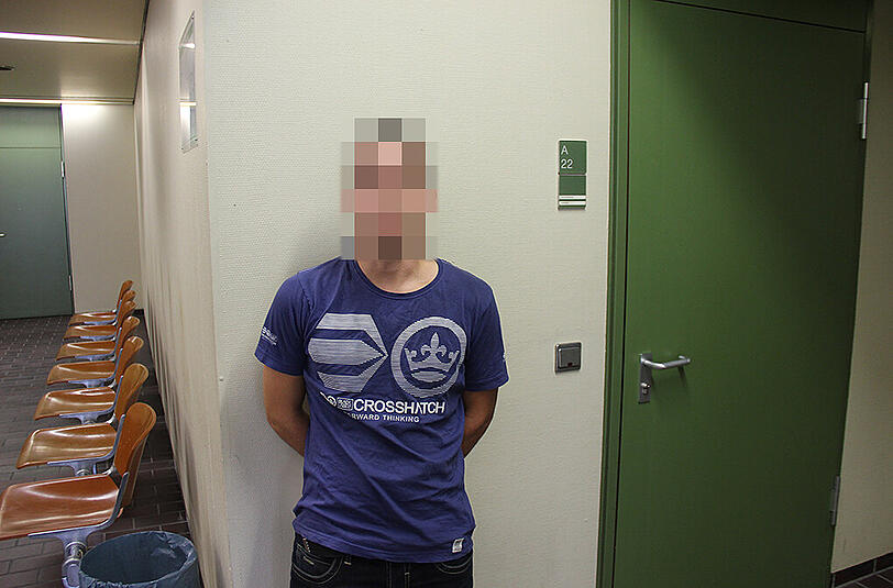Vor dem Urteil: Fritz K. im Justizzentrum.