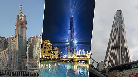 Mekka, Dubai, Shenzhen: Wo steht der höchste Wolkenkratzer der Welt?