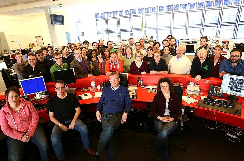 München ohne Abendzeitung ist wie Hirn ohne Beiß: Die Redakteure der AZ gestern Nachmittag im Newsroom am Münchner Rundfunkplatz.