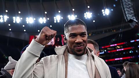 Der Boxer Anthony Joshua beim Kampf zwischen Tyson Fury und Arslanbek Machmudow.