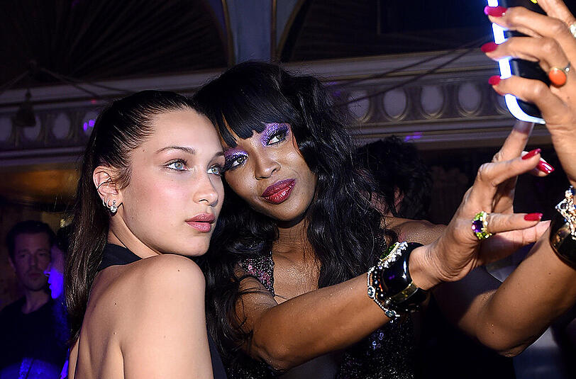 Bella Hadid und Naomi Campbell