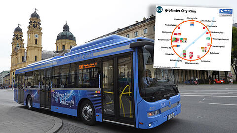 Am Sonntag fährt erstmals die neue Ringbuslinie in München.