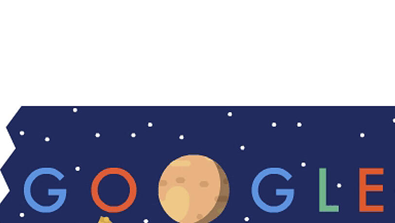 Das Google Doodle zu New Horizons und Pluto Das Google Doodle zu New Horizons und Pluto