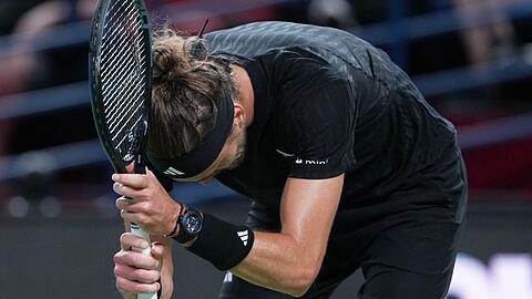 Alexander Zverev war in Shanghai am Ende seiner Kräfte.