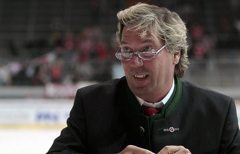 Löwen-Stadionsprecher Stefan Schneider (hier beim EHC München)