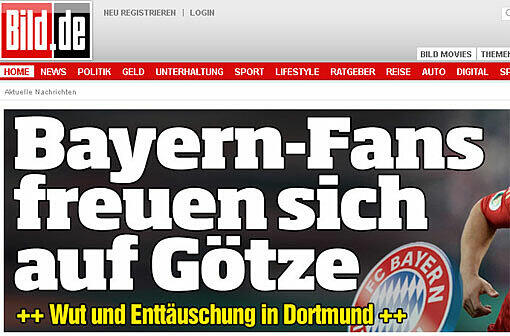 Bild.de stellt Ärger und Freude der Fans gegenüber