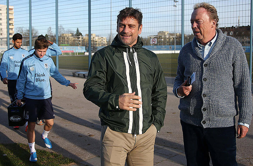 Haben jede Menge Arbeit vor sich: Manager Oliver Kreuzer und Präsident Peter Cassalette (rechts).
