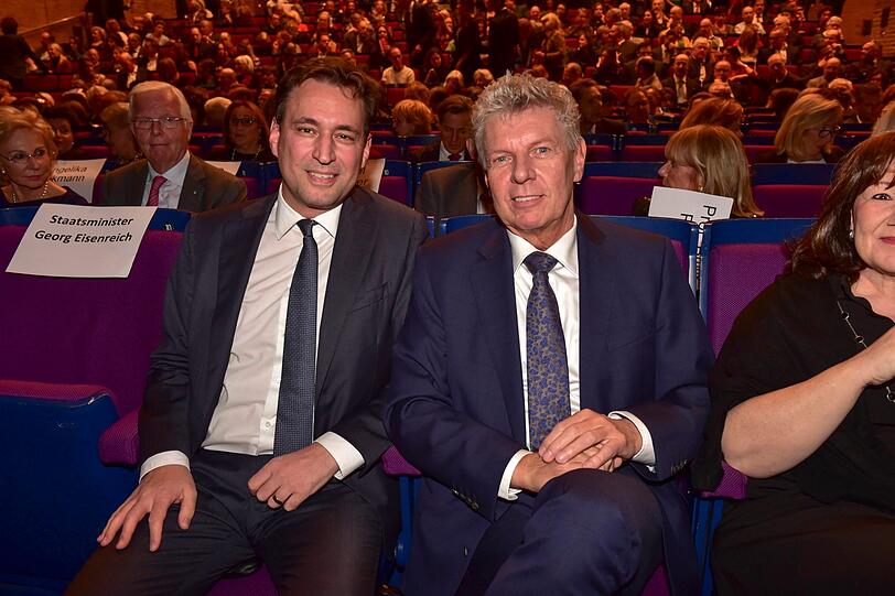 Georg Eisenreich (Bayerischer Staatsminister Justiz) (l.), Dieter Reiter (OB der Landeshauptstadt München).