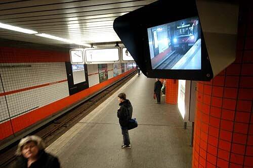 Die Videoüberwachung am U-Bahnhof Aufseßplatz.