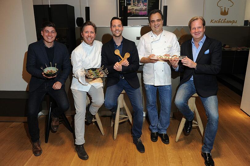 Felix Kopke, Florian Gürster, Marc- Alexander Müller, Felix Fischer und Andreas Baron von Maltzan (v.l.)