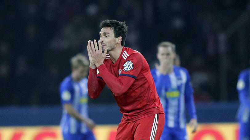 Mats Hummels durfte gegen Berlin von Beginn an ran - und patzte dann in der zweiten Halbzeit.