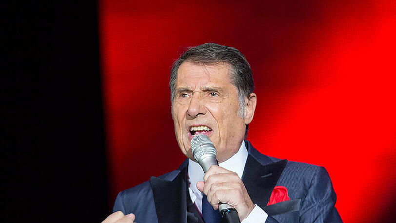 Udo Jürgens bei einem seiner letzten Konzerte im Dezember 2014 Udo Jürgens bei einem seiner letzten Konzerte im Dezember 2014