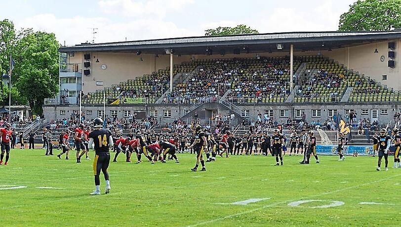 Das Dantestadion, Heimat der Footballer von Cowboys und Rangers – und bald auch von Türkgücü?