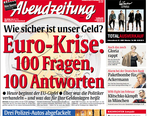 Jahres-Rückblick: Rückblick: Das Jahr 2011 in AZ-Schlagzeilen - München - Abendzeitung München