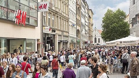 Heuer nur auf Rang zwei: die Neuhauser Straße in München