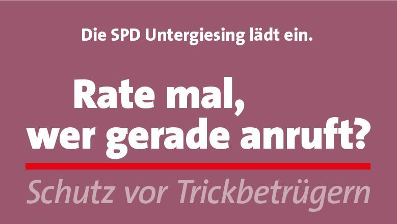 Um Enkeltrickbetrüger geht es bei einer Veranstaltung der SPD. Um Enkeltrickbetrüger geht es bei einer Veranstaltung der SPD.