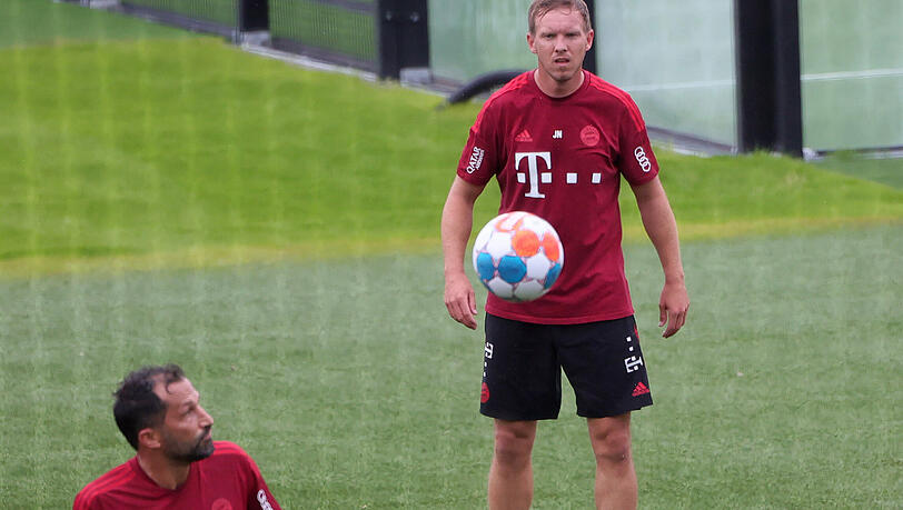 Verstehen sich offenbar blendend: Hasan Salihamidzic und Julian Nagelsmann.