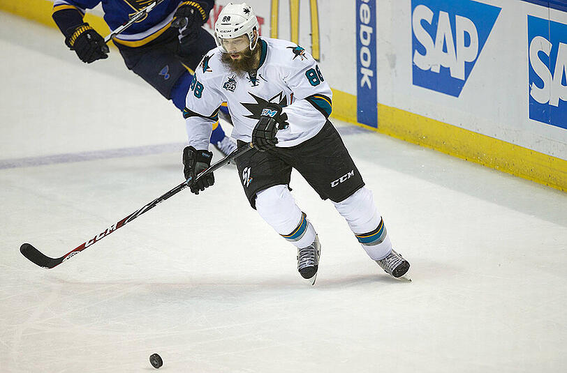 Sharks-Verteidiger Brent Burns erzeilte zwei Treffer.
