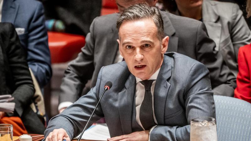 Aussenminister Heiko Maas (SPD) äußert sich bei der Sitzung des UN-Sicherheitsrats zur humanitären Situation in Syrien.