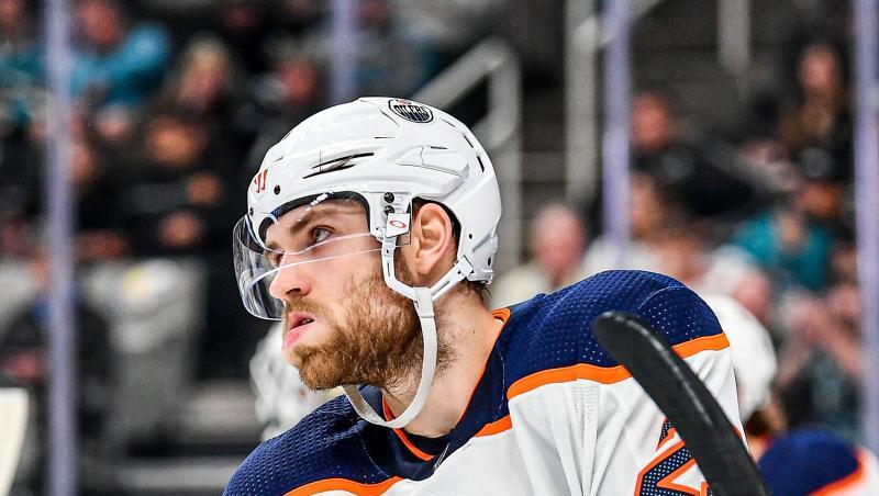 Holte mit den Oilers einen Sieg gegen San Jose: Leon Draisaitl. Holte mit den Oilers einen Sieg gegen San Jose: Leon Draisaitl.