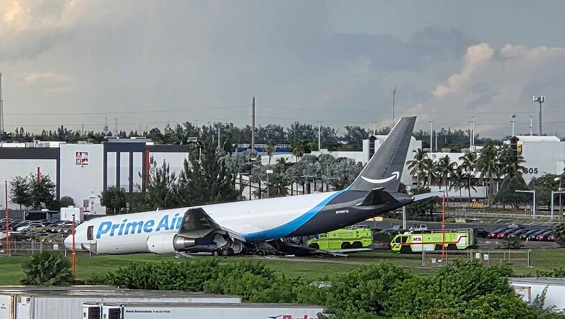 Auf dem Flughafen in Miami kam es zu einem Unfall.