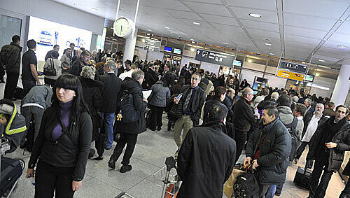 Halle im Flughafen München Halle im Flughafen München