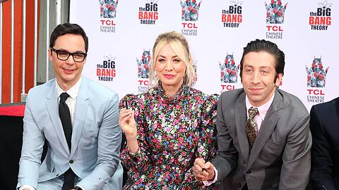 "The Big Bang Theory"-Stars": Jim Parsons (l.), Kaley Cuoco und Simon Helberg.
