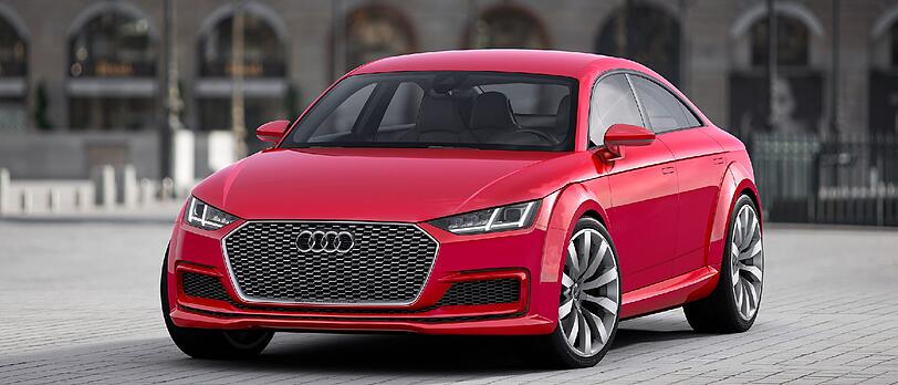 Potenter Sportler mit fünf Türen und Platz für vier Passagiere: die Studie Audi TT Sportback Concept.