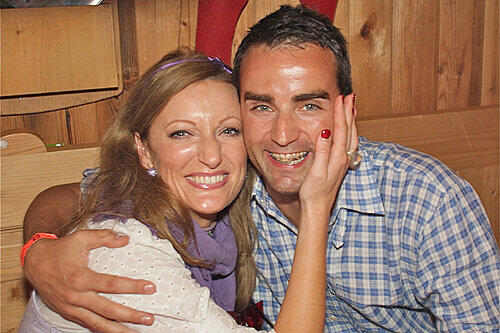 Monika Gruber und ihr Freund Giulio Gorma