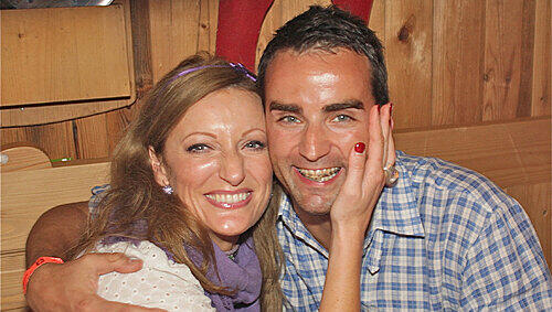 Monika Gruber und ihr Freund Giulio Gorma Monika Gruber und ihr Freund Giulio Gorma