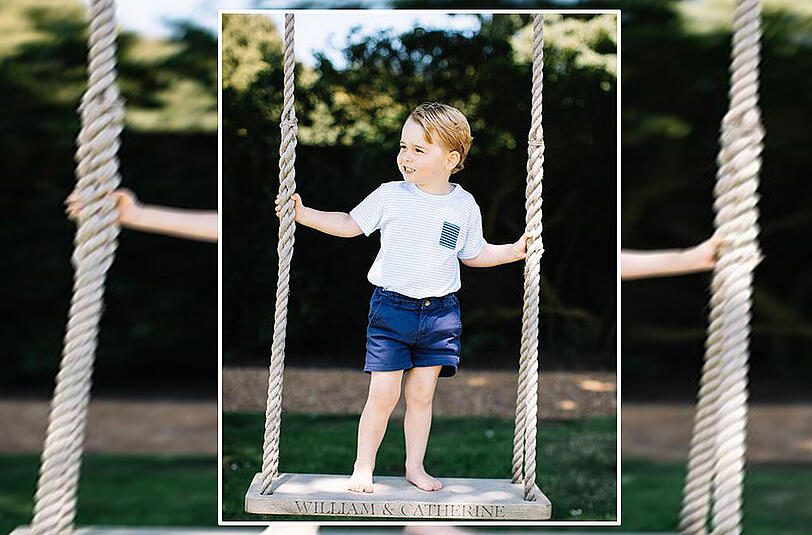 Der kleine George feiert seinen dritten Geburtstag. Die süßesten Bilder des Prinzen zum Durchklicken.
